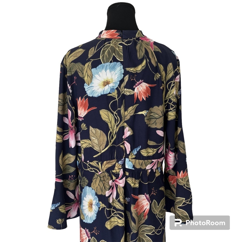 ANN TAYLOR Floral Print Maxi Dress, Size 12, BEAUTIFUL COLOURS, Fall Wedding - Picture 3 of 12